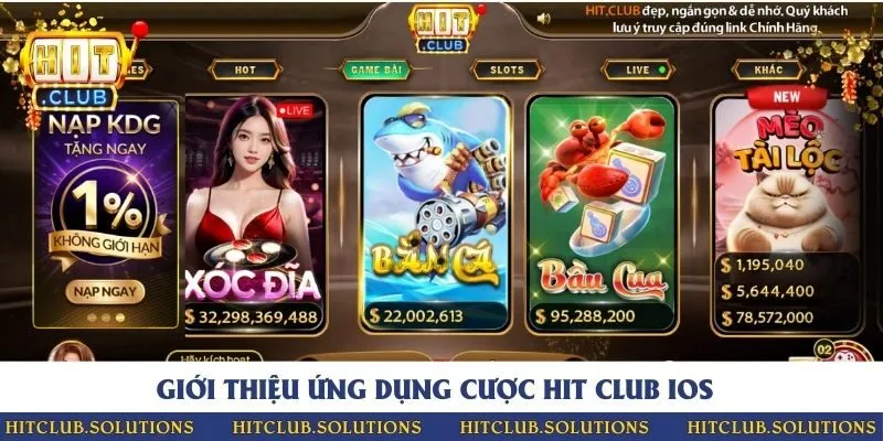 Giới thiệu ứng dụng game bài Hit Club dành cho nền tảng IOS