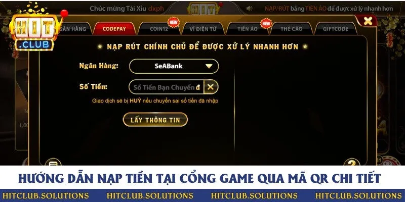 Hướng dẫn chi tiết các bước nạp tiền qua mã QR tiện lợi